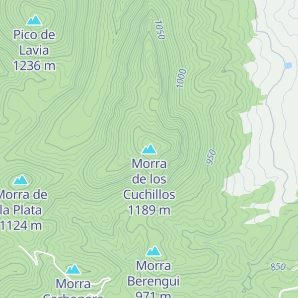 Map of Morra de los Cuchillos