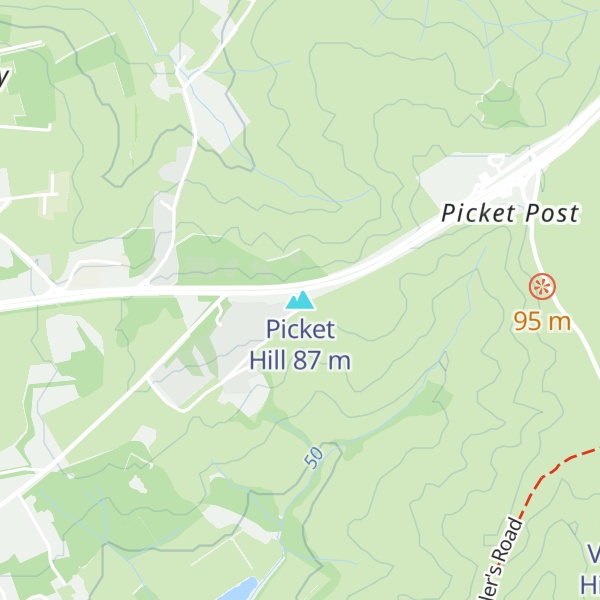 Map of Picket Hill