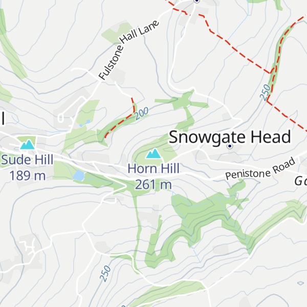Map of Horn Hill