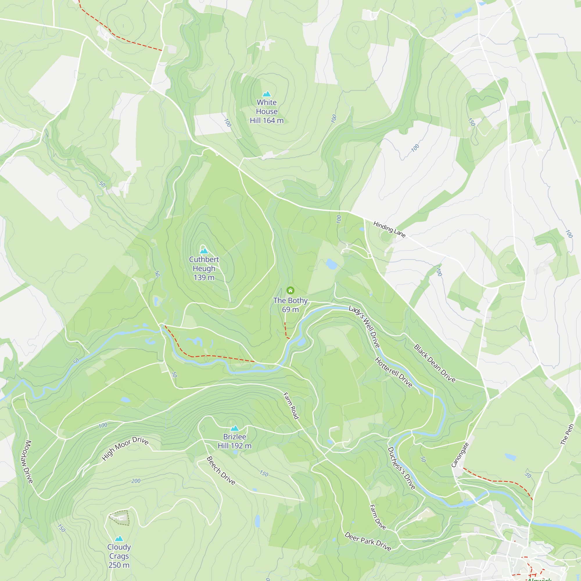 The Bothy map