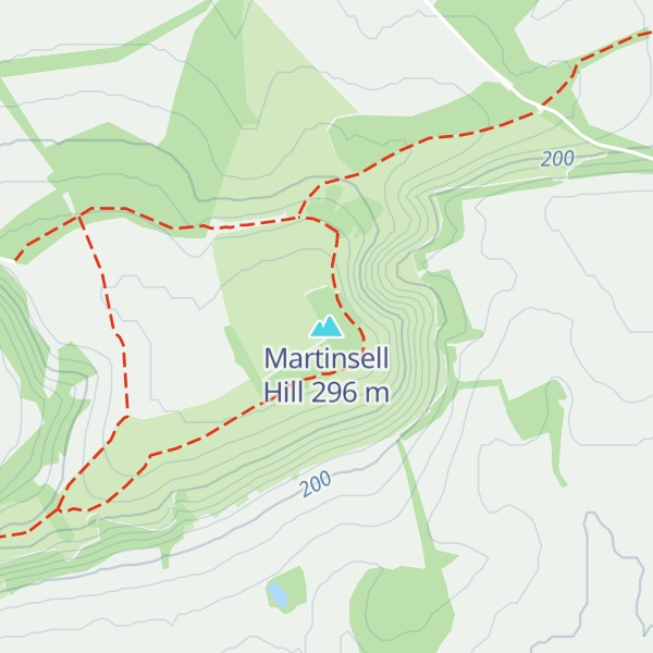 Map of Martinsell Hill