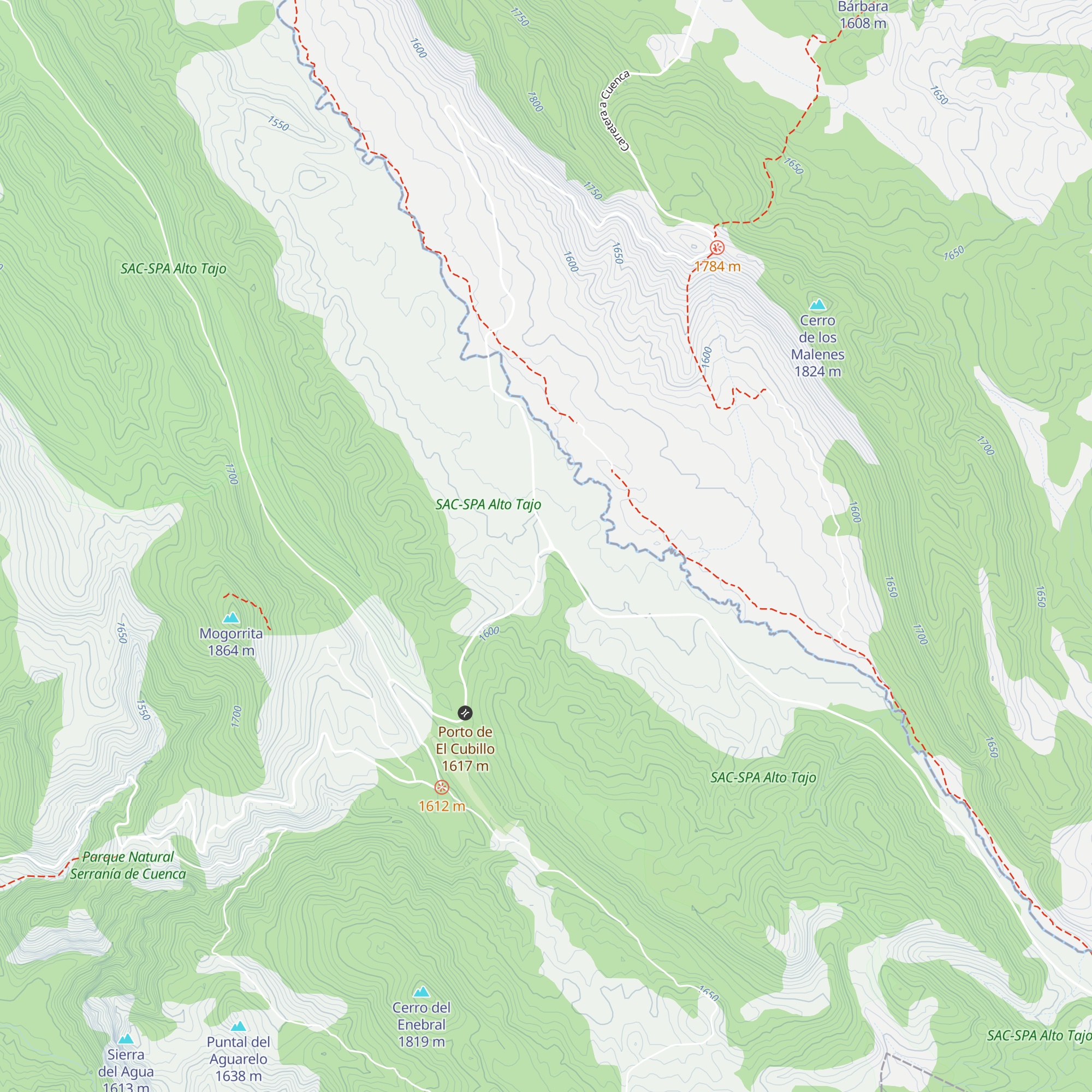 Refugio El Monolito Casa Forestal map