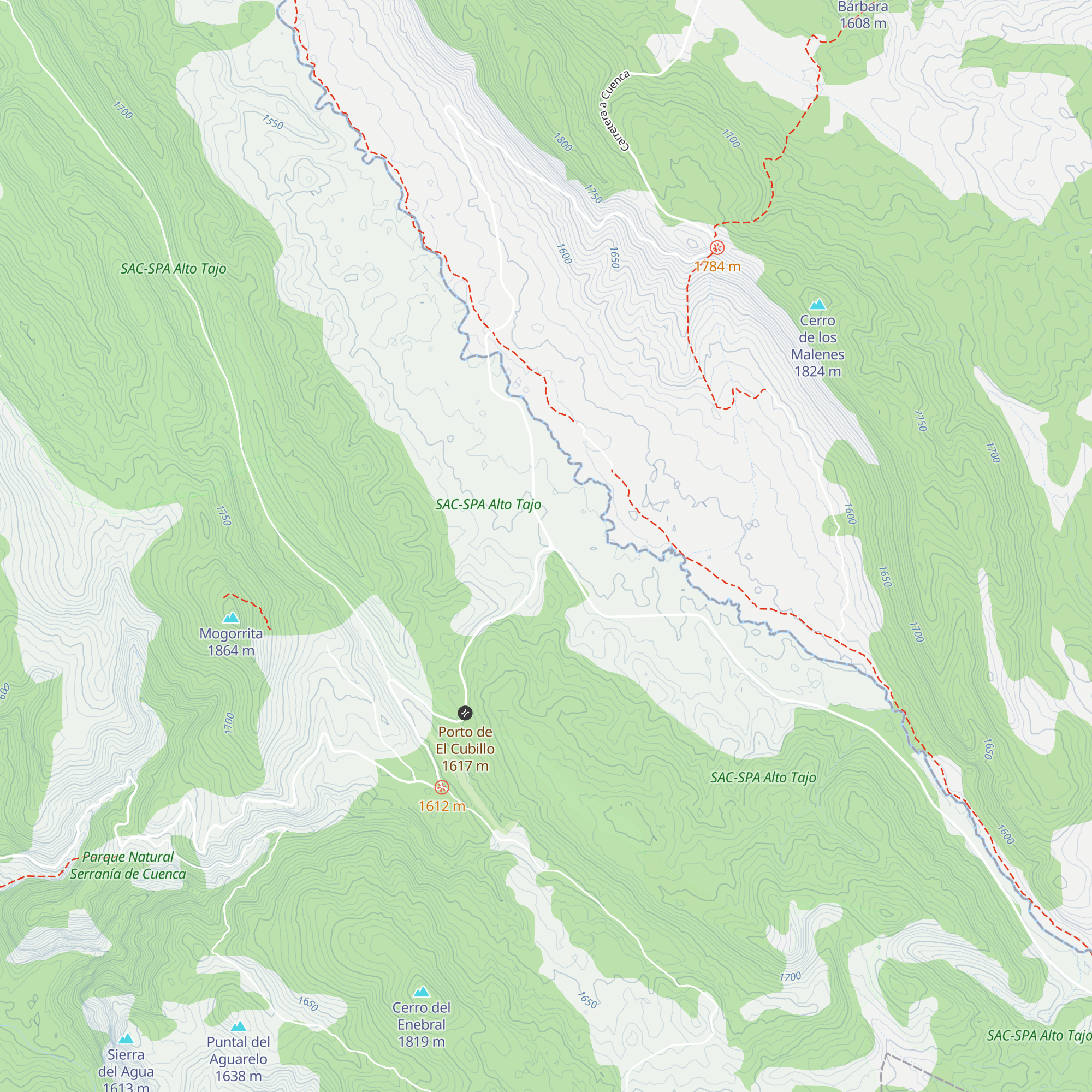 Refugio El Monolito Casa Forestal map