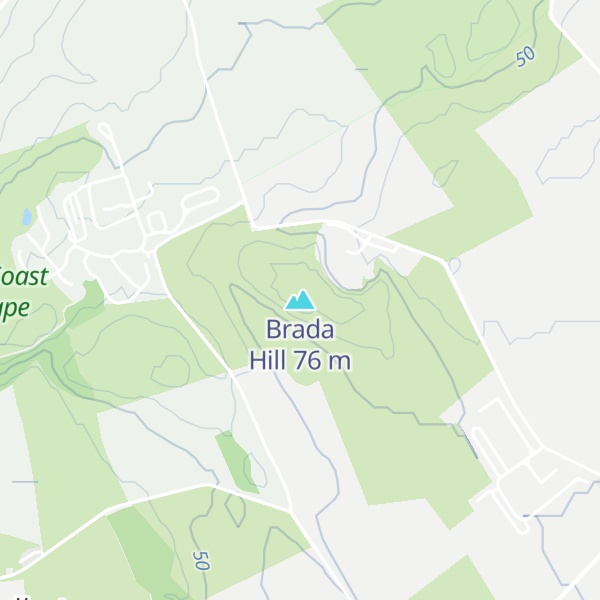 Map of Brada Hill