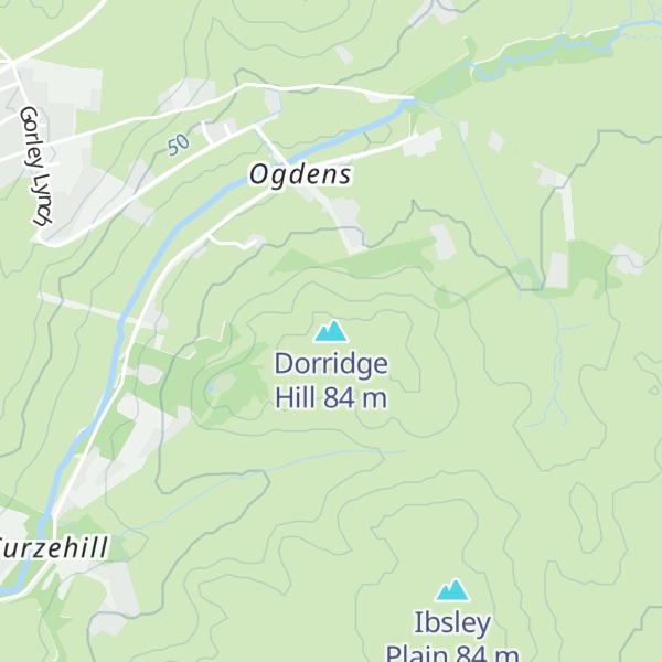Map of Dorridge Hill