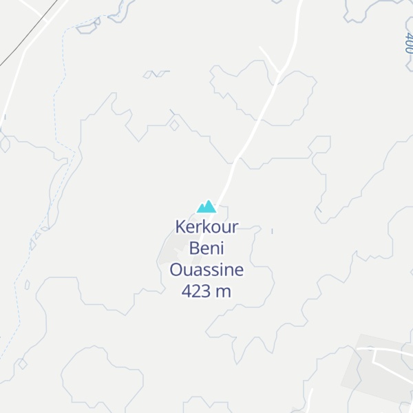 Map of Kerkour Beni Ouassine