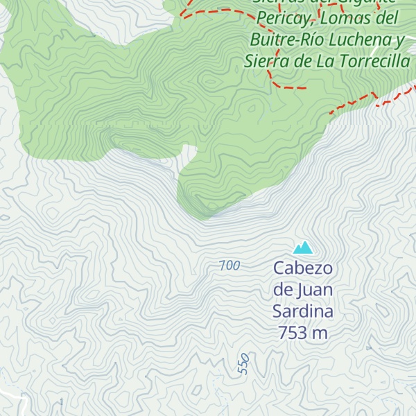 Map of Vértice Geodésico Peña Rubia
