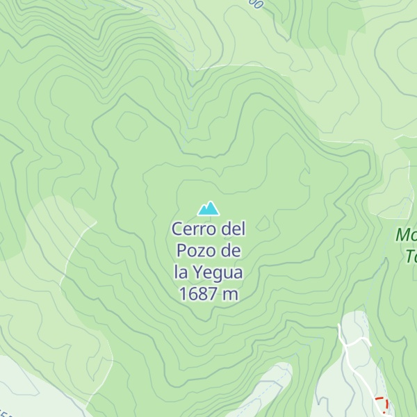 Map of Cerro del Pozo de la Yegua