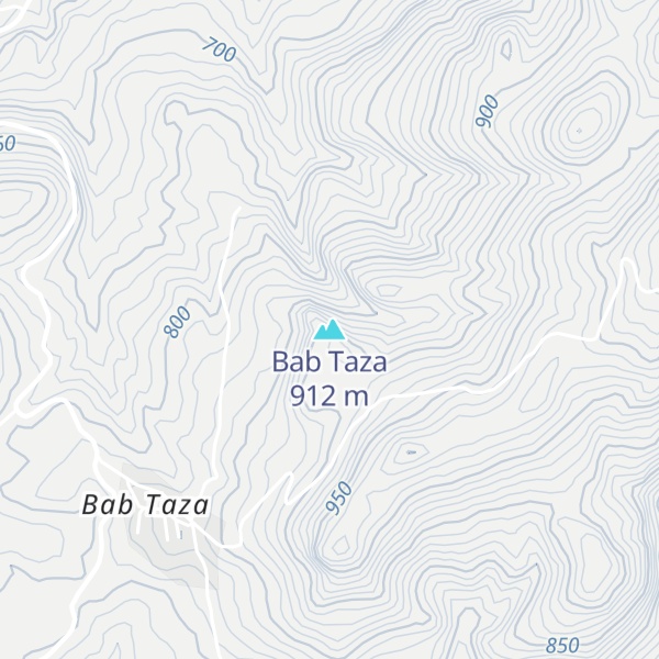 Map of Bab Taza