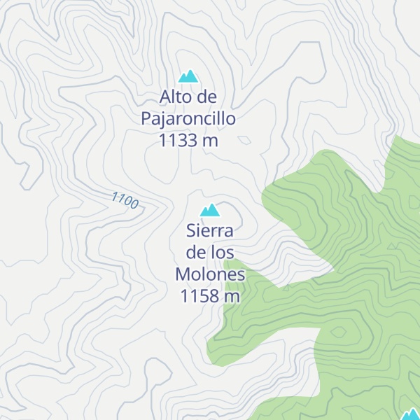 Map of Sierra de los Molones