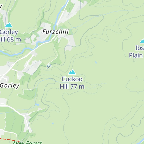 Map of Cuckoo Hill