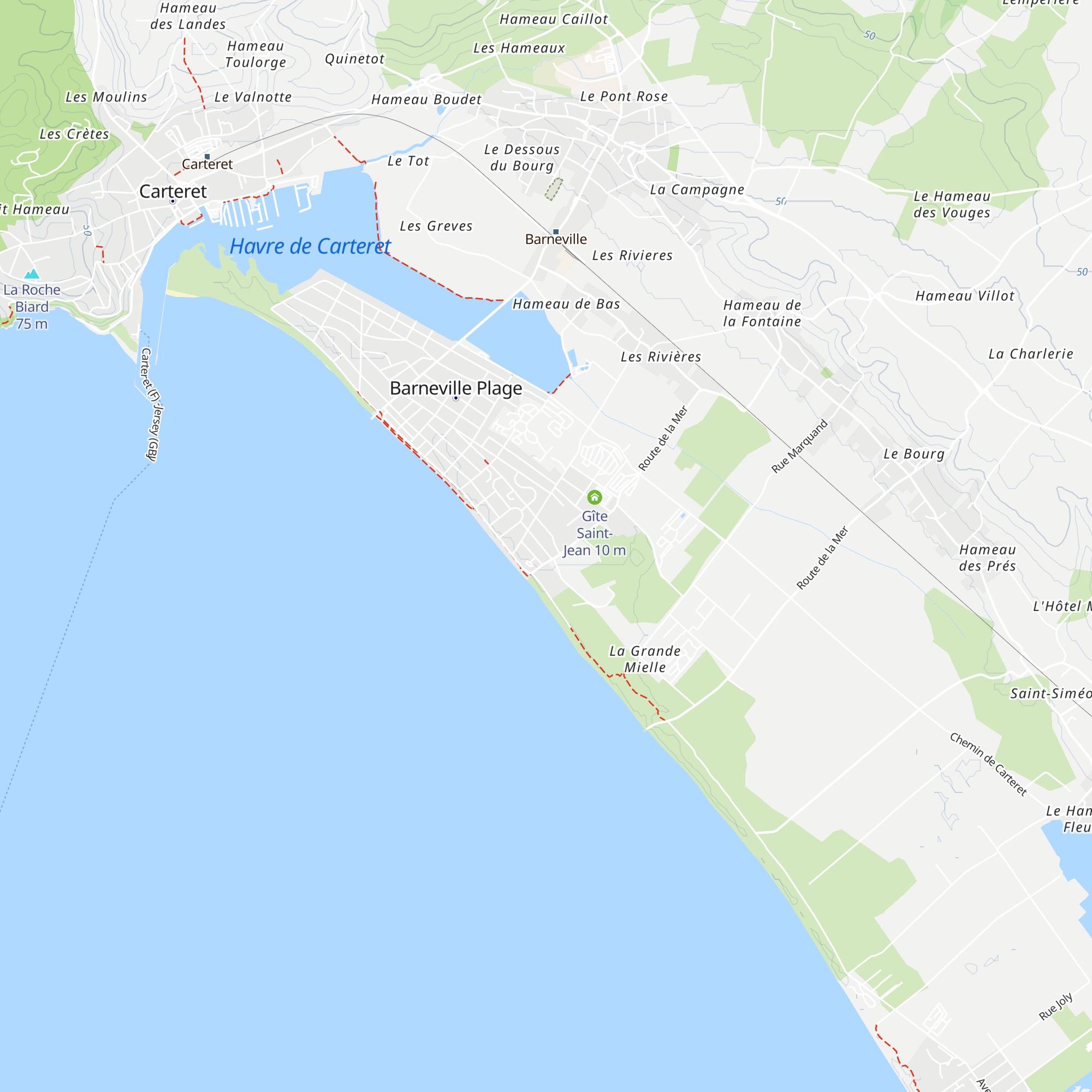 Gîte Côté Mer map