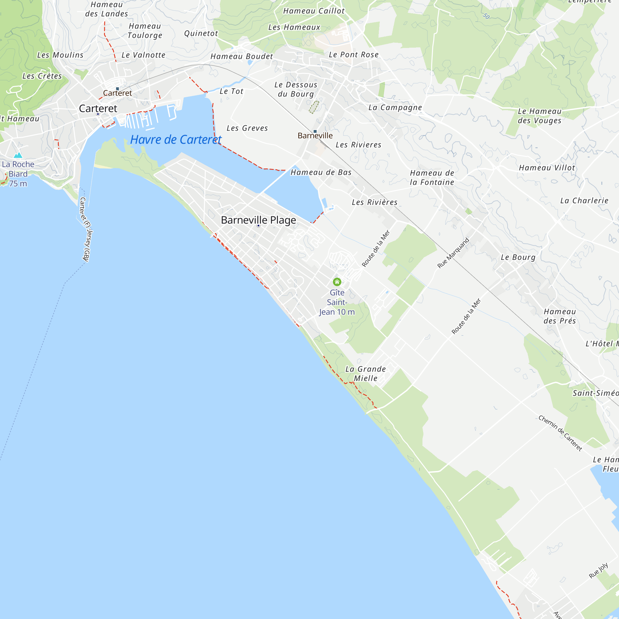 Gîte Côté Mer map