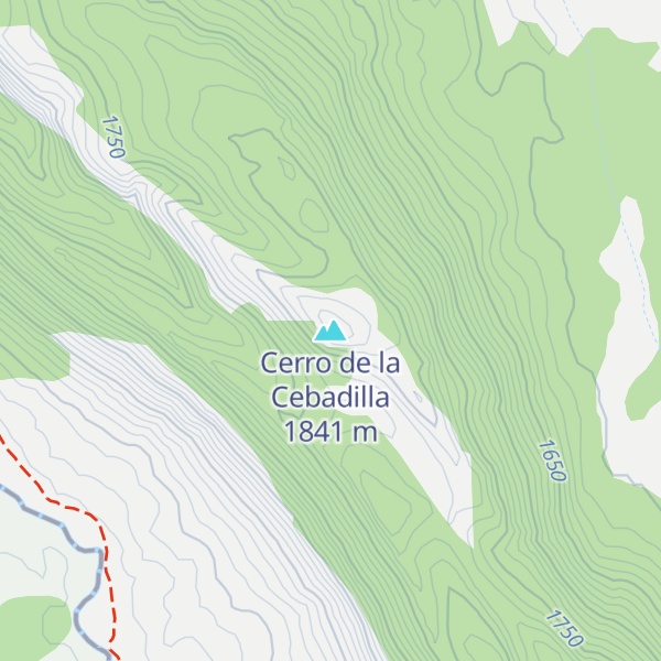 Map of Cerro de la Cebadilla