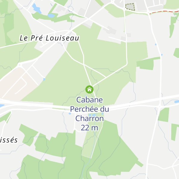 Map of Cabane Perchée du Charron