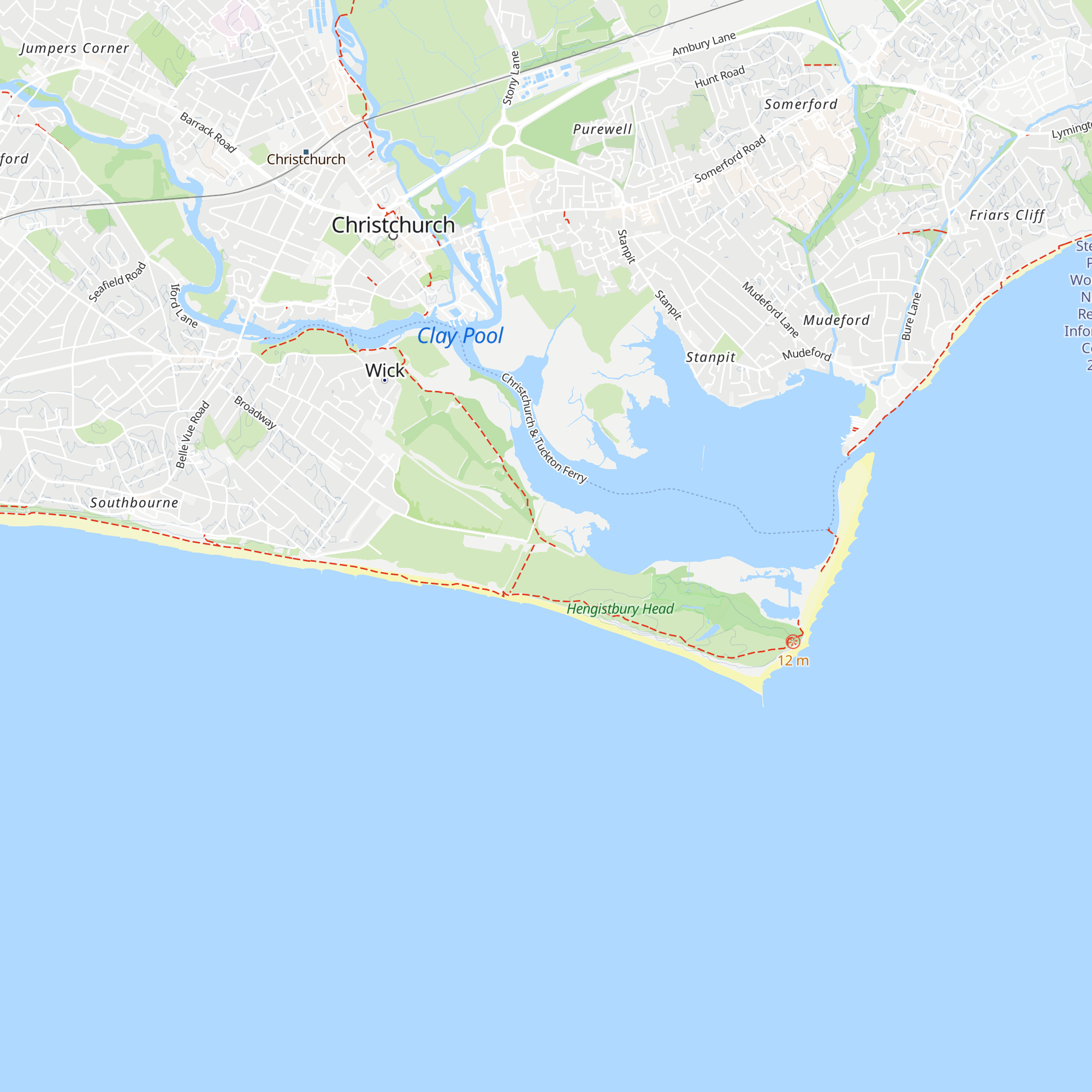 Hengistbury Head Visitor Centre map