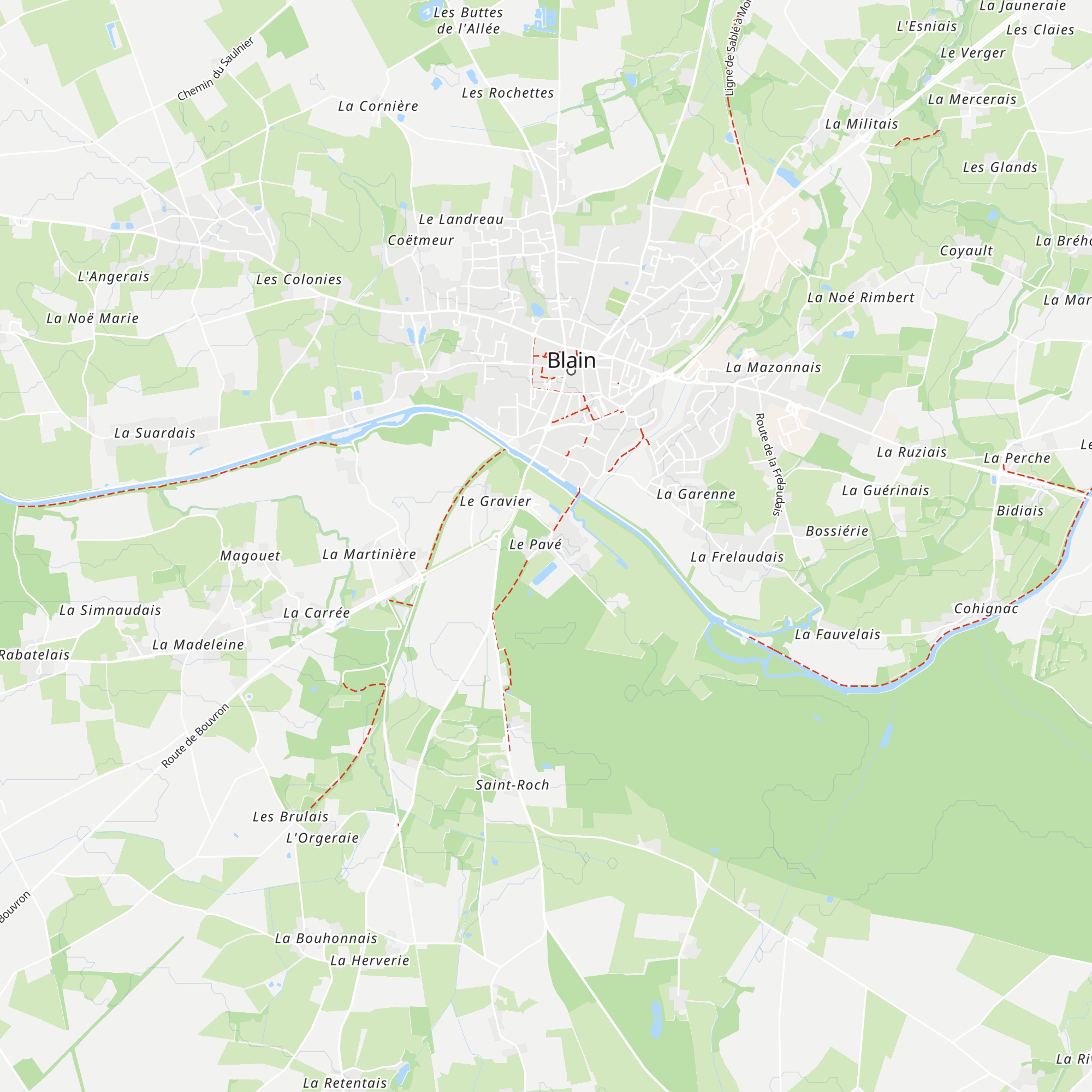 Gîte d'étape map