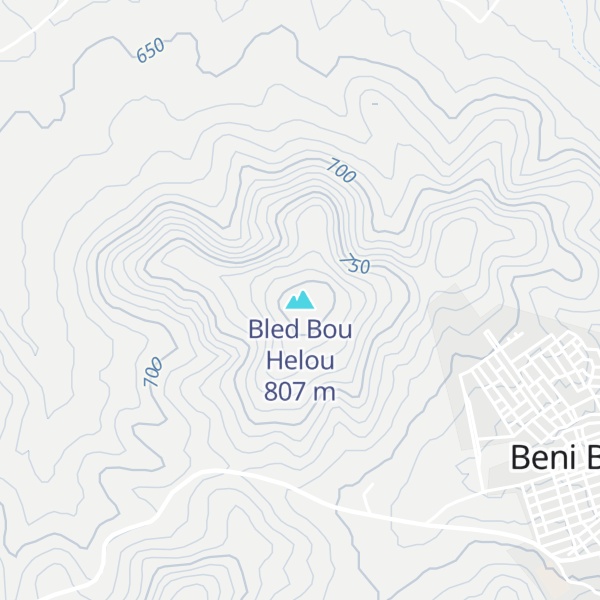Map of Bled Bou Helou