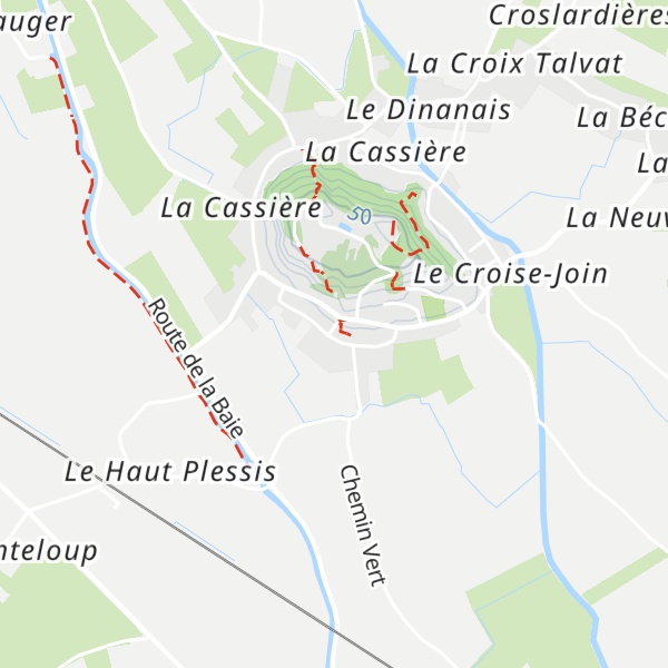 Map of Gîtes Les 2 Hermines