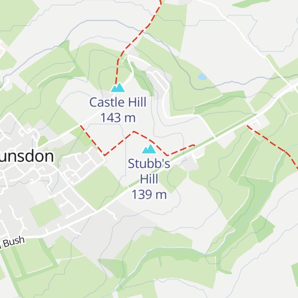 Map of Stubb's Hill