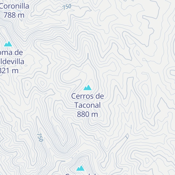 Map of Cerros de Taconal