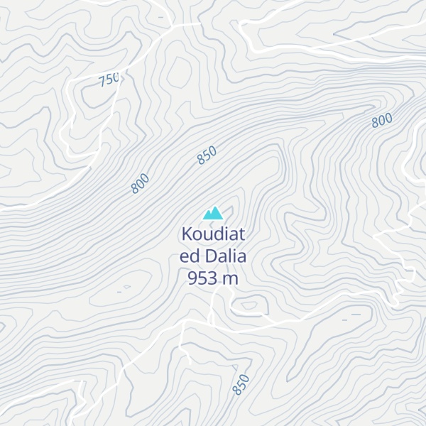 Map of Koudiat ed Dalia