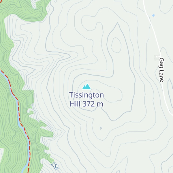 Map of Tissington Hill