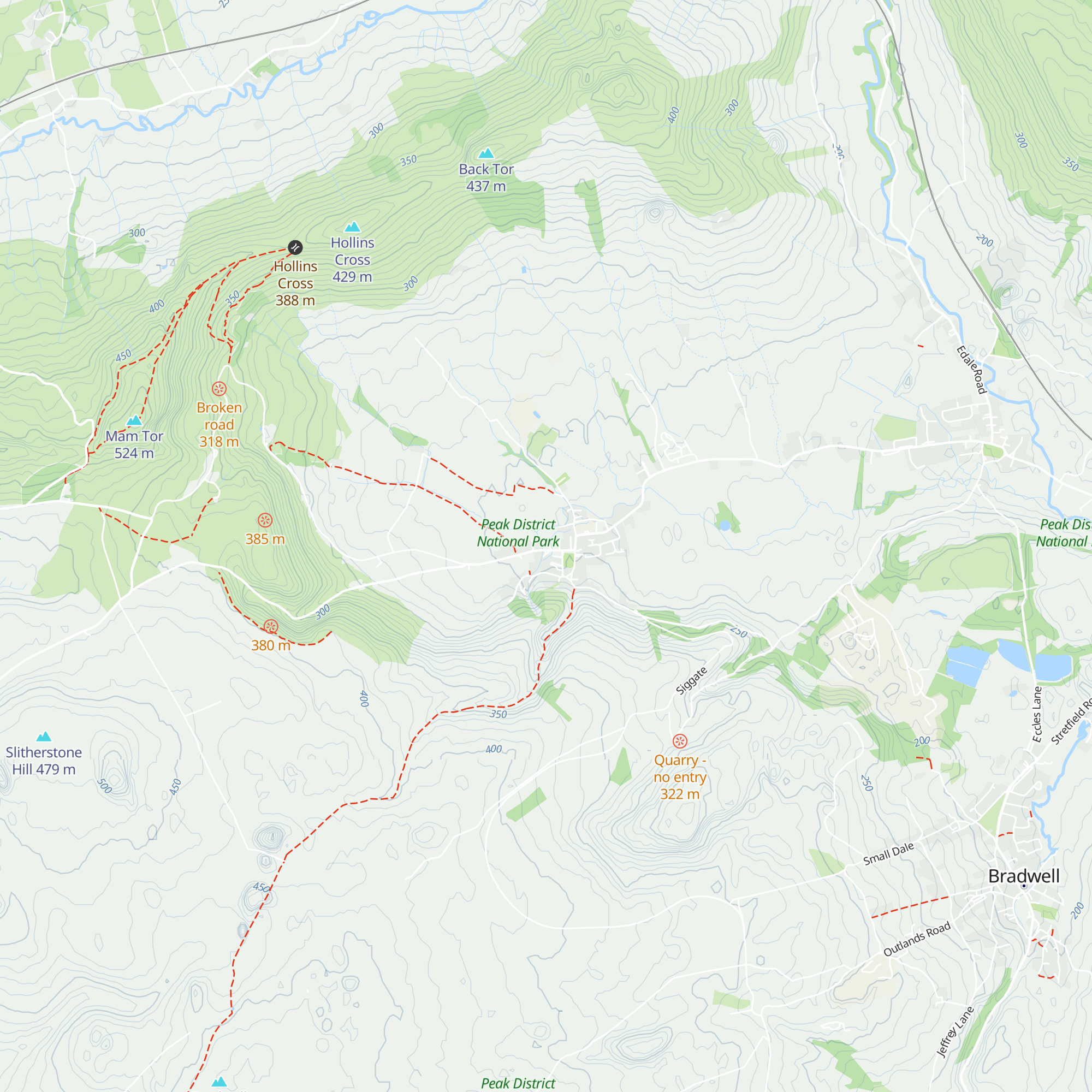 Castleton Visitors Centre map