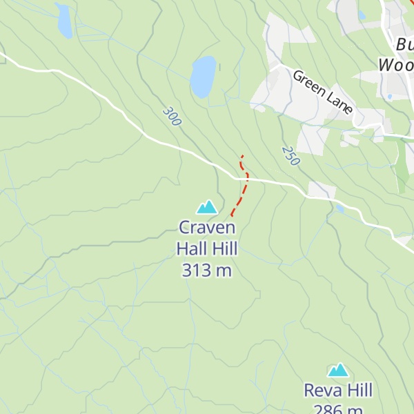 Map of Craven Hall Hill