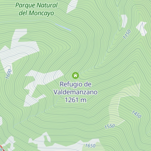 Map of Refugio de Valdemanzano