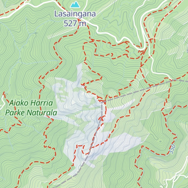 Map of Putzuetako gaina