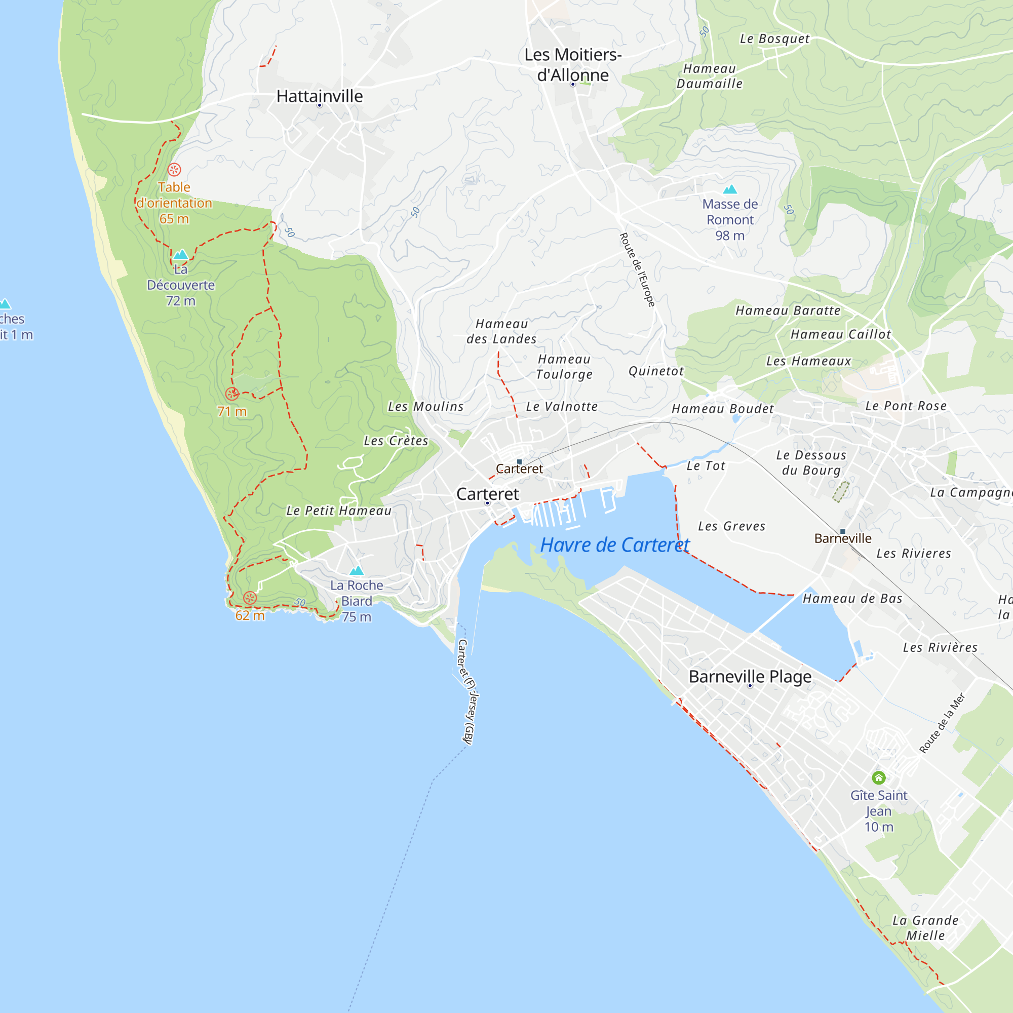 Office de Tourisme du Cotentin  map