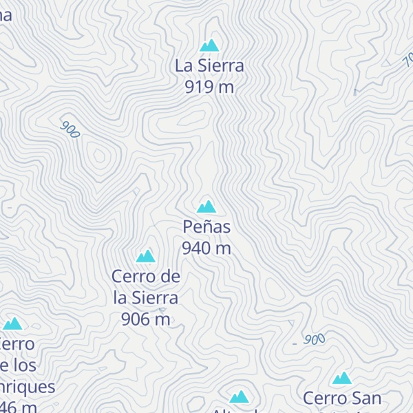 Map of Peñas