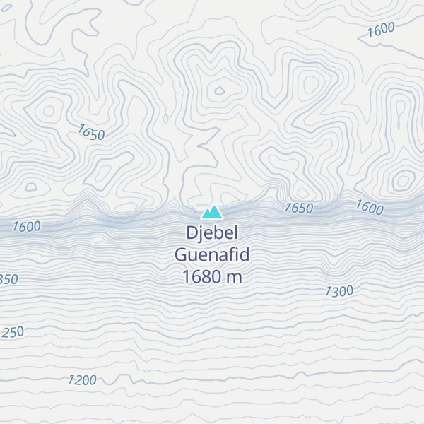 Map of Djebel Guenafid