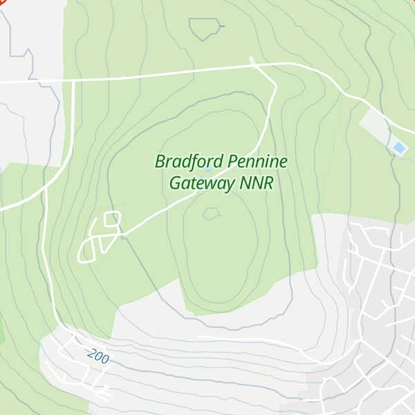 Map of Baildon Moor