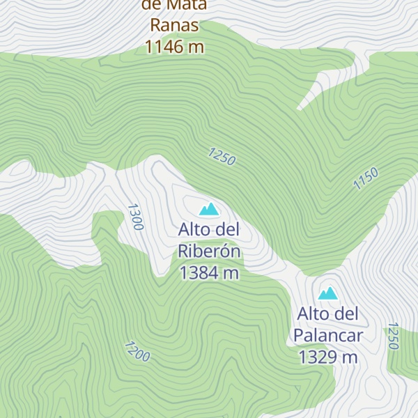 Map of Alto del Riberón