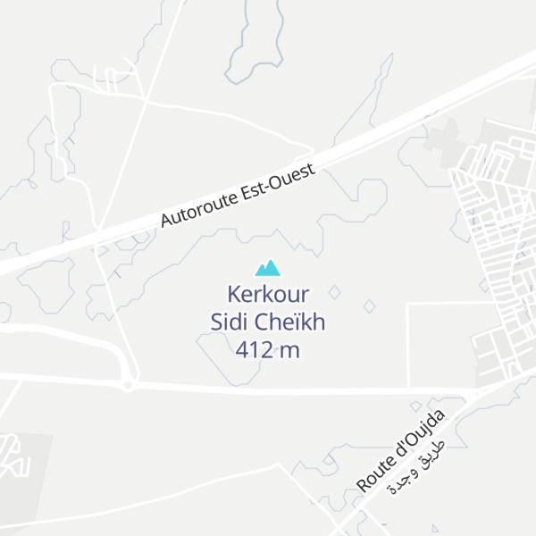 Map of Kerkour Sidi Cheïkh