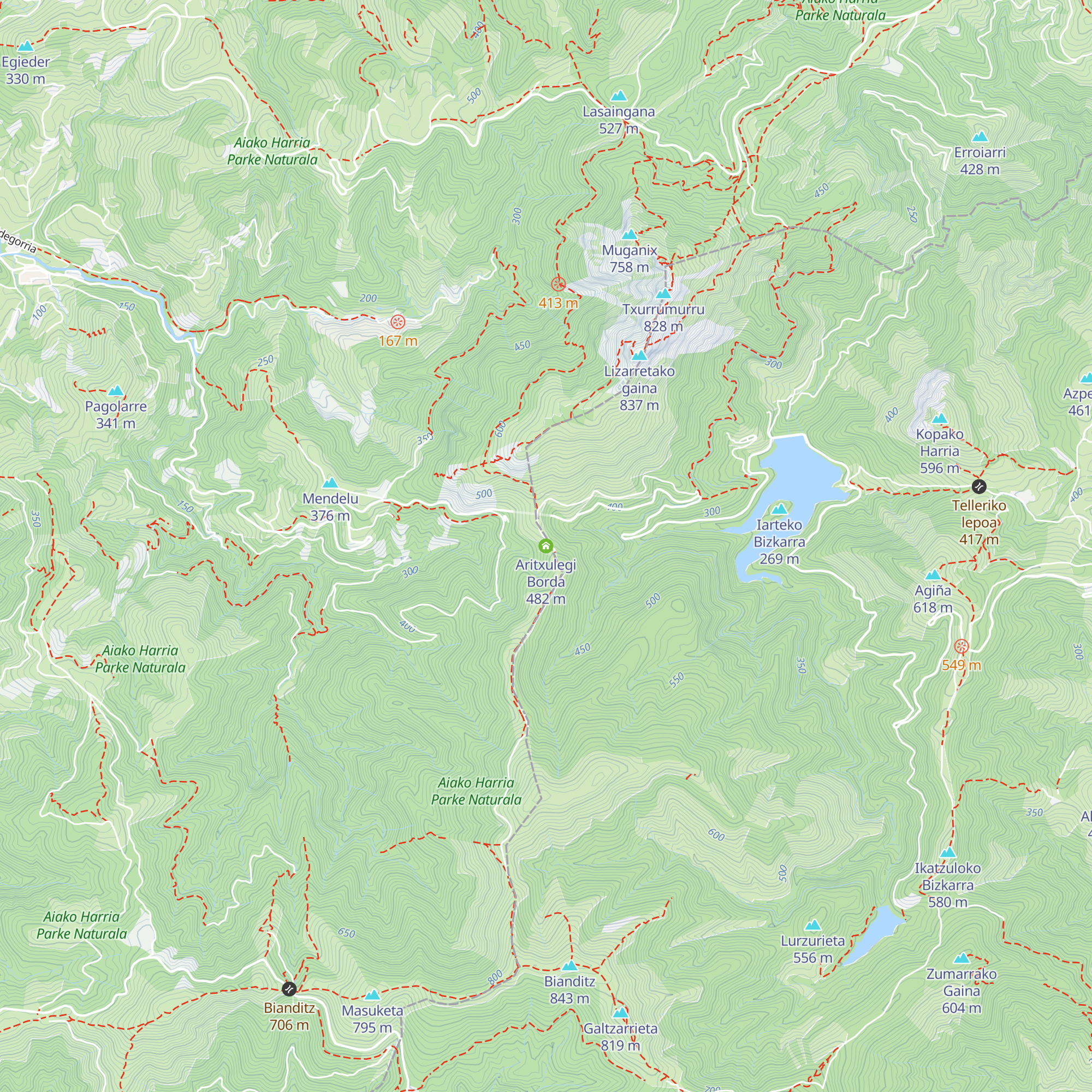 Aritxulegi Borda map