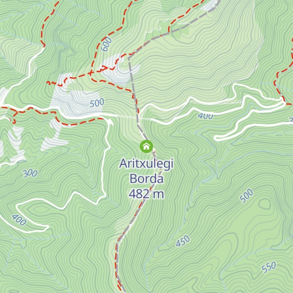Map of Aritxulegi Borda