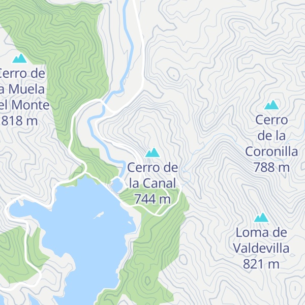 Map of Cerro de la Canal