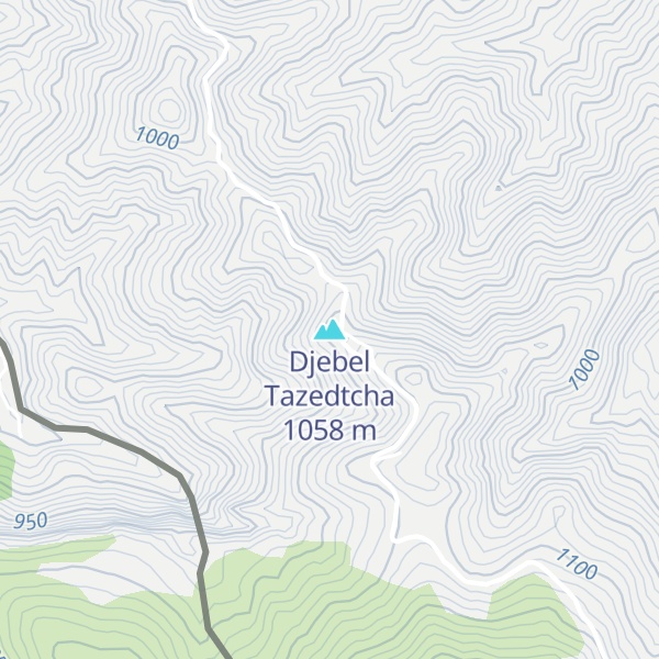 Map of Djebel Tazedtcha