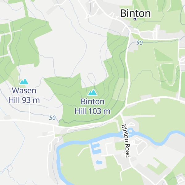 Map of Binton Hill