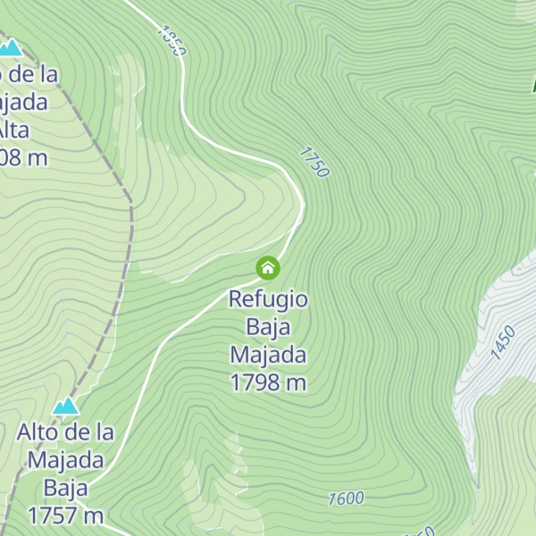 Map of Refugio Baja Majada