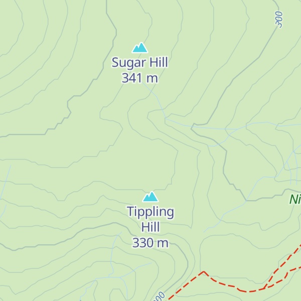 Map of Dearcomb Hill
