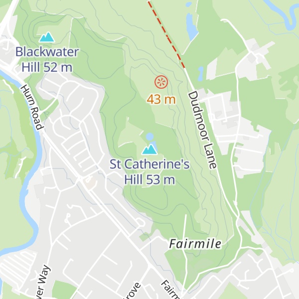 Map of St Catherine's Hill