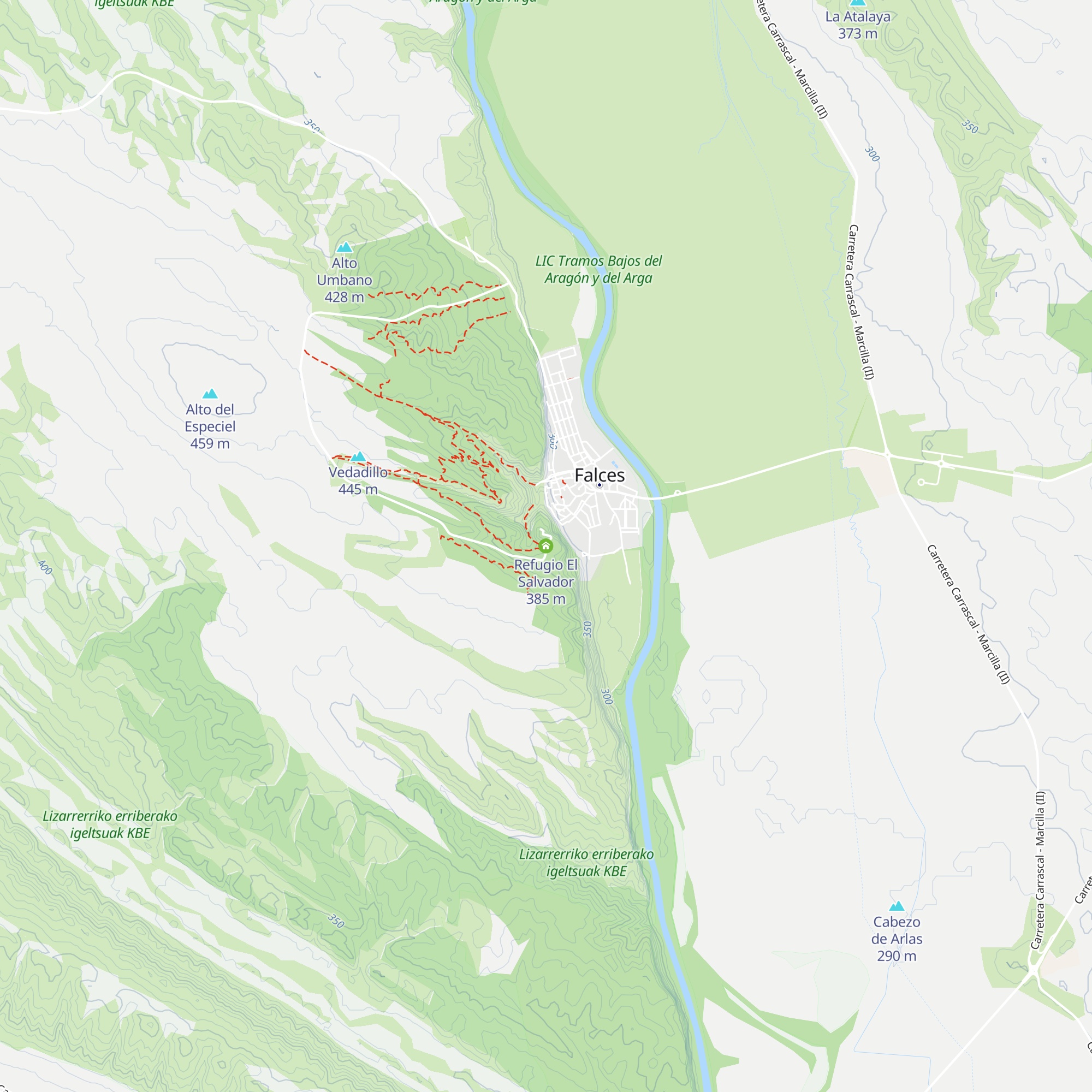 Refugio El Salvador map