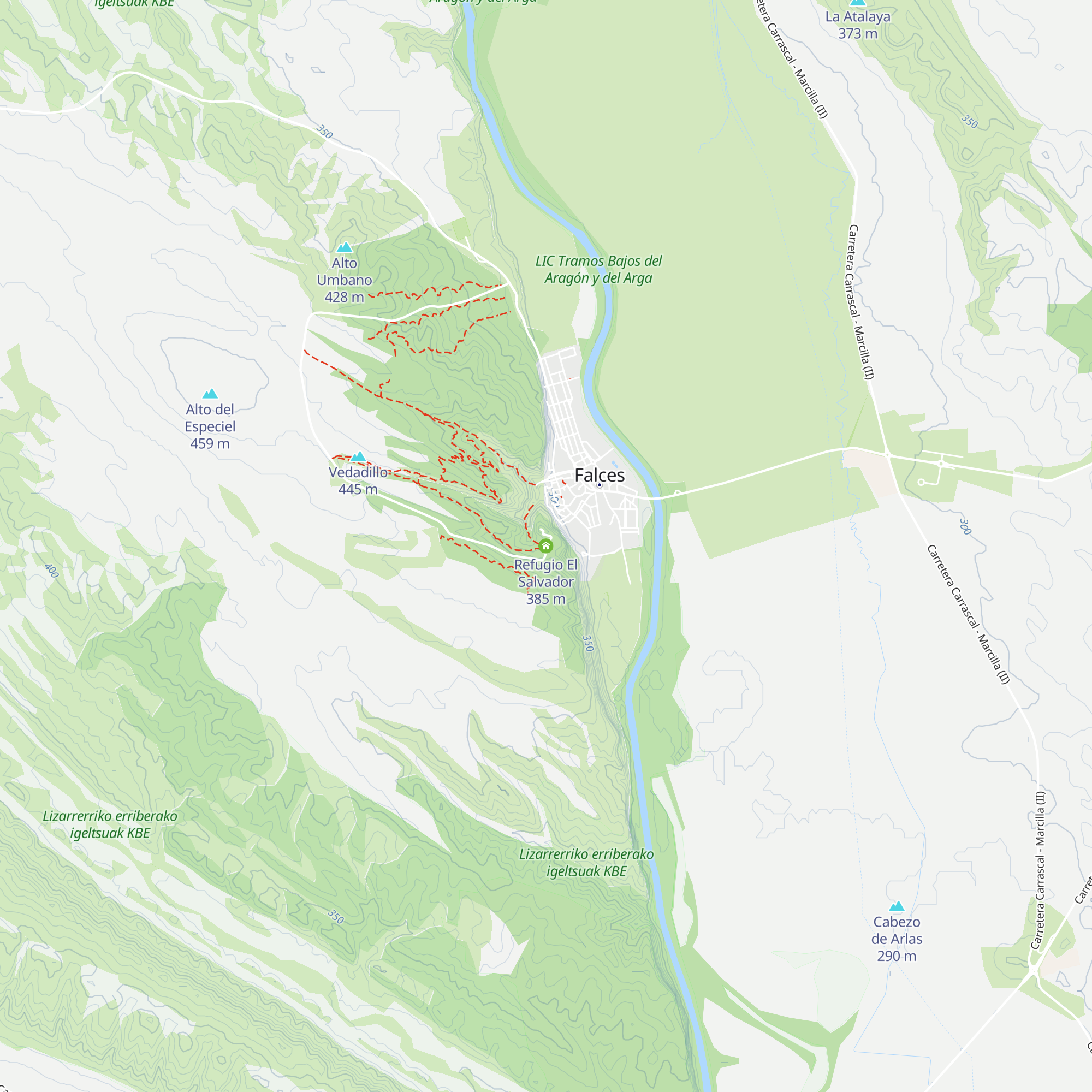 Refugio El Salvador map