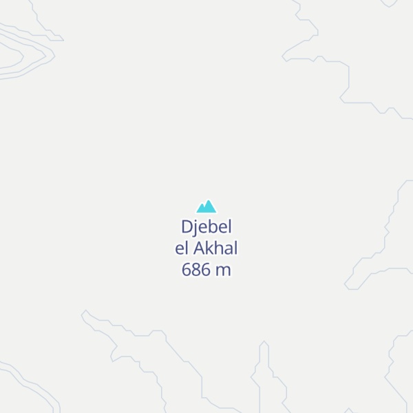 Map of Djebel el Akhal