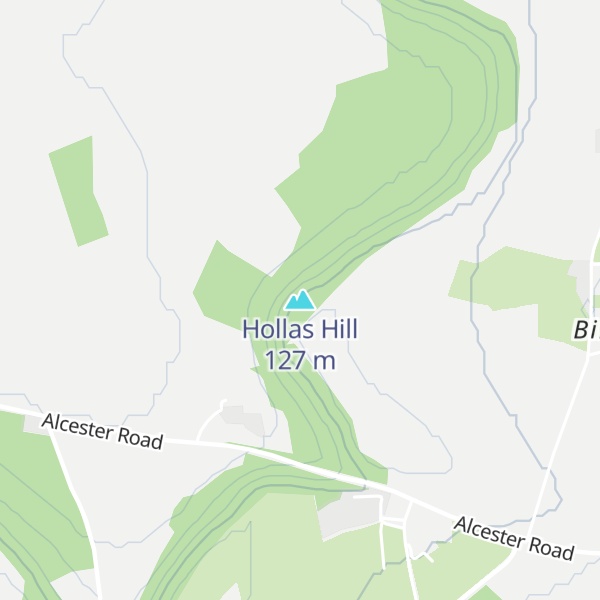 Map of Hollas Hill