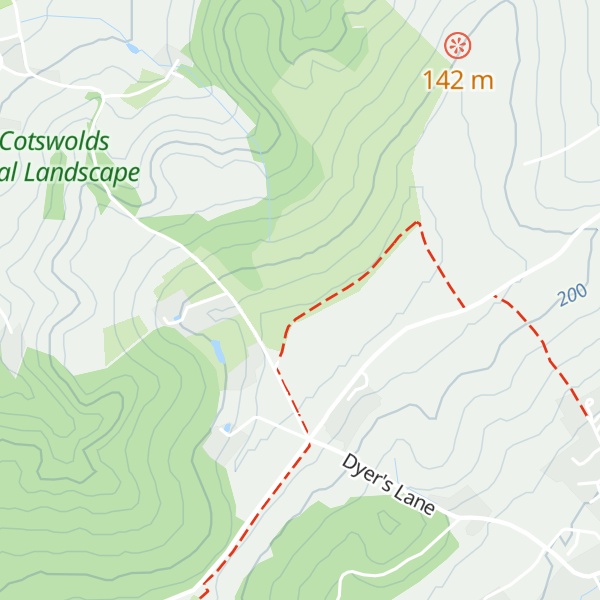 Map of Dover's Hill